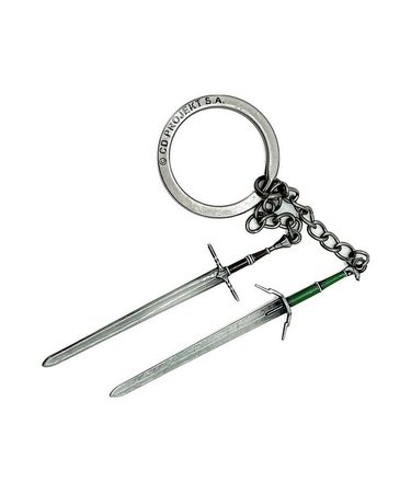 Brelok The Witcher 3 Geralt Two Swords Keychain