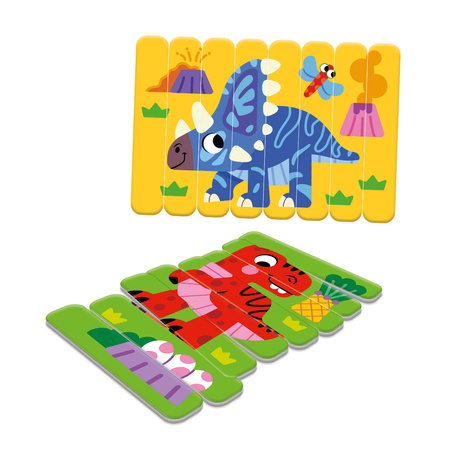 Puzzle piankowe magnetyczne Dinozaury RK5010-07
