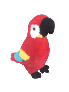 Maskotka ZOO Papuga Ara czerwona 27cm