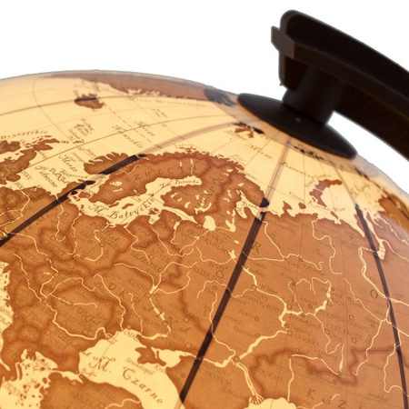 Globus 320 antyczny podświetlany drewniana stopka