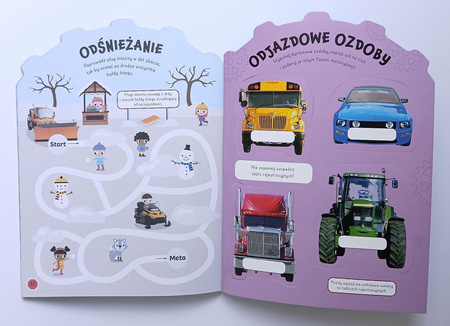 Wypukłe naklejki metaliczne. Supermaszyny