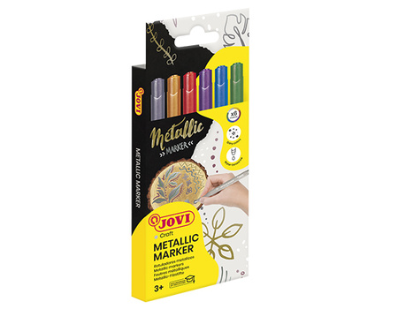 Flamastry metalizowane decor 6 kolorów