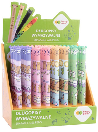 Display Długopis wymazywalny Kapibara Yummy Yum 0.5mm niebieski Happy Color 40 szt.