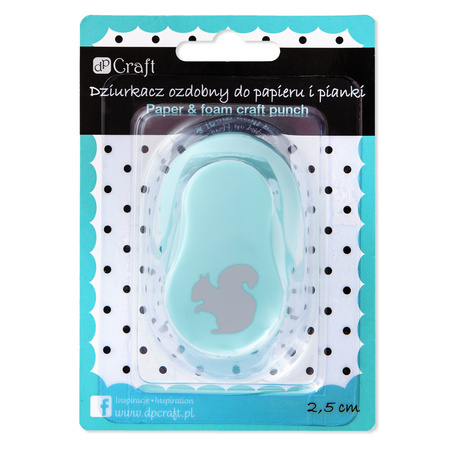 Dziurkacz ozdobny Wiewiórka do papieru i pianki 2,5cm