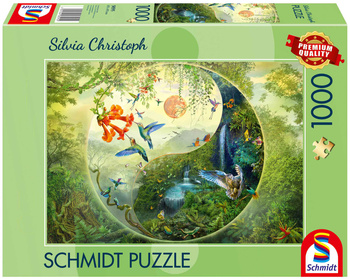 Puzzle 1000 PQ Silvia Christoph W lesie kolibrów 113656