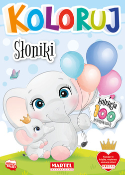 Słoniki. Koloruj