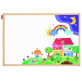 Tablica edukacyjna MEMOBE English adventure! 60x40 cm
