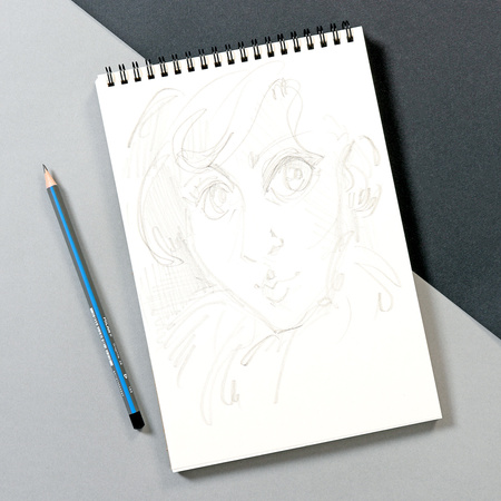 Szkicownik na spirali Żarówka SZ07