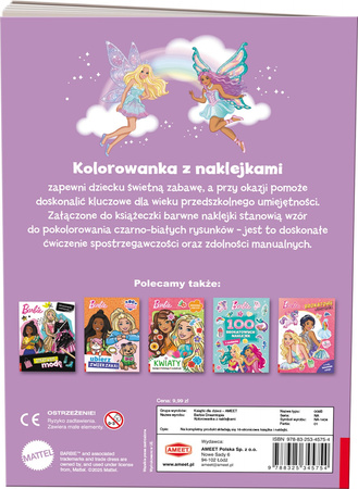 Barbie Dreamtopia kolorowanka z naklejkami NA-1404