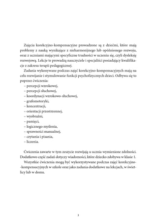 Trening szkolny klasa 1 ćwiczenia korekcyjno-kompensacyjne