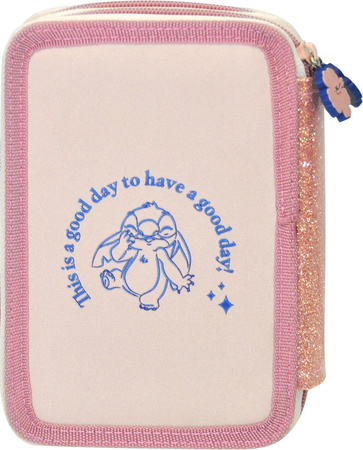 Piórnik 2-komorowy z wyposażeniem Stitch ST00024