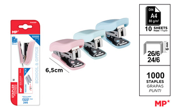 Zszywacz MP mini + zszywki 1szt.mix
