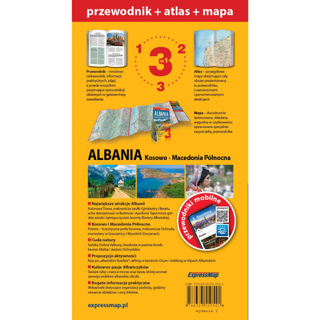 Albania Kosowo Macedonia Północnazestaw przewodnikowy 3w1 2024