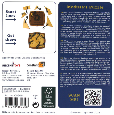 Łamigłówka Medusa's Puzzle Recent Toys poziom 4/5