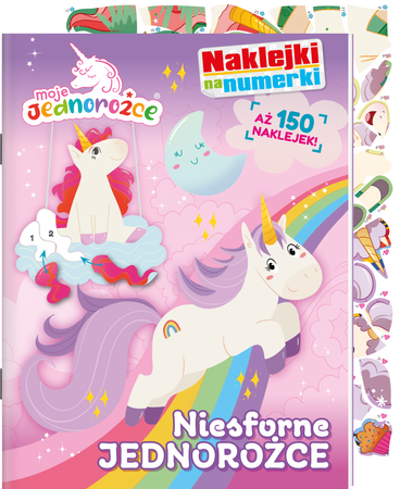 Niesforne jednorożce. Moje Jednorożce. Naklejki na numerki