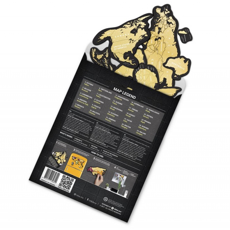 Mapa zdrapka świat travel magnetic world