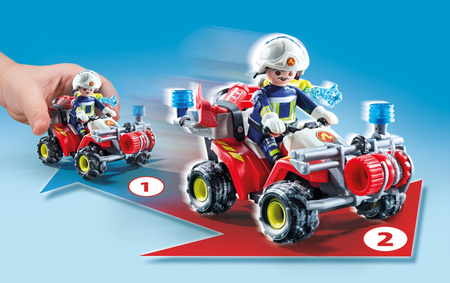 Playmobil Quad straży pożarnej w akcji 71825