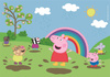 Puzzle 2 x 60 super kolor Peppa Pig 21622