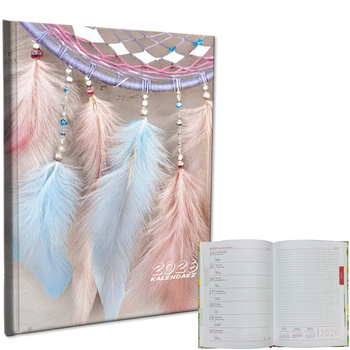 Kalendarz 2026 A5 tygodniowy notatka Łapacz pastel