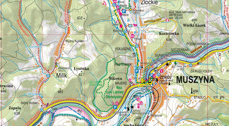 Beskid Sądecki mapa turystyczna 1:50 000 laminat 2024