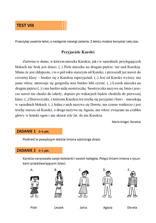 Czytam ze zrozumieniem i rozwiązuję zadania