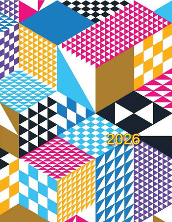 Kalendarz 2026 kieszonkowy z folią PP KK-1 1szt.mix