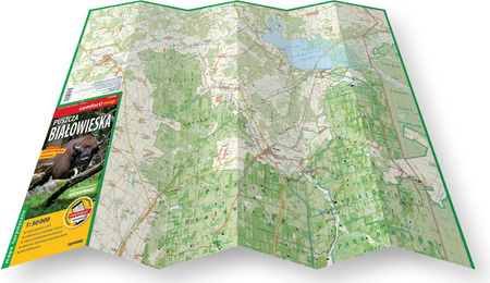 Puszcza Białowieska mapa turystyczna 1:50 000 laminat 2020