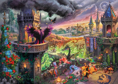 Puzzle 1000 PQ T. Kinkade Czarownica Diabolina Disney 111741