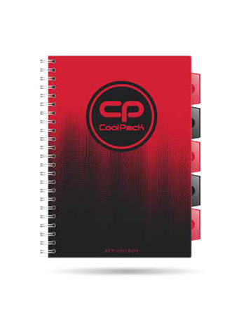 Kołozeszyt A4 100k kratka PP Coolpack gradient cranberry