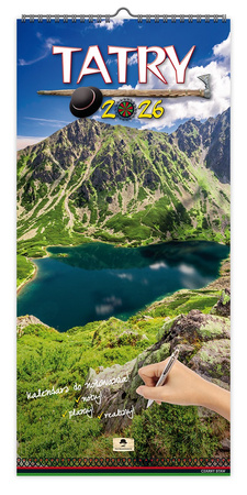 Kalendarz 2026 ścienny paskowy szeroki Tatry KPS V3