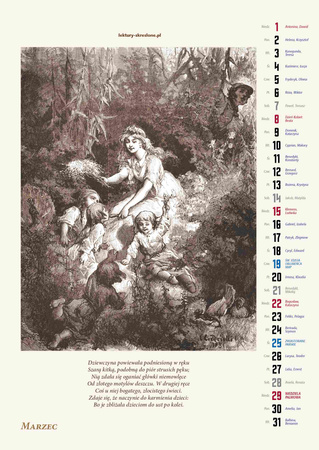 Kalendarz 2026 ścienny Pan Tadeusz