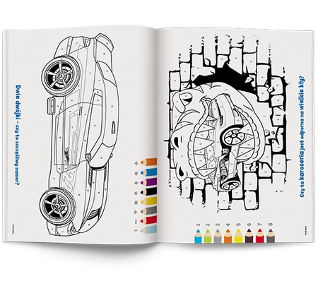 Mattel Hot Wheels Kolorowanka według kodu KKO-1602