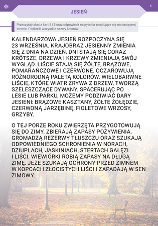 Podróż przez pory roku część 1 nowe wydanie Materiały dla II etapu nauczania uczniów z niepełnosprawnością intelektualną w stopniu umiarkowanym