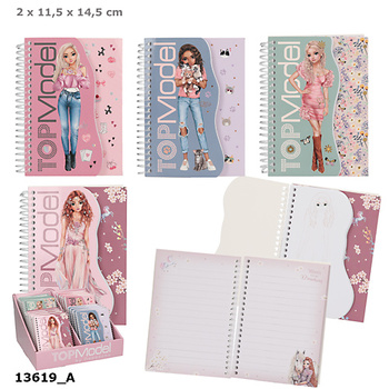 Notesik na spirali Top Model 1szt.mix 13619A