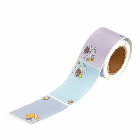 Naklejki na rolce etykiety Kosmos 100 szt.