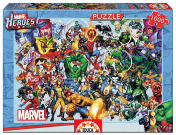 Puzzle 1000 Superbohaterowie i złoczyńcy Marvela 109782