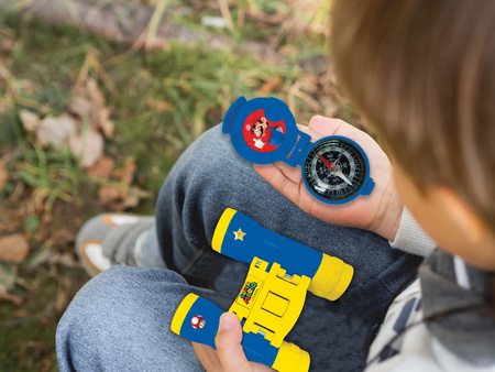 Zestaw przygodowy Super Mario z krótkofalówkami do 120m, lornetką i kompasem RPTW12NI