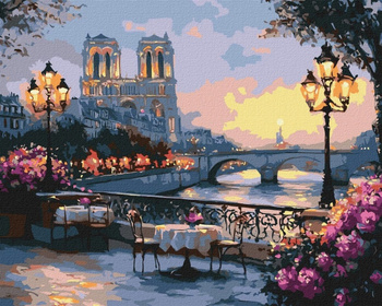 Malowanie po numerach IDEYKA 40x50cm Francuski krajobraz