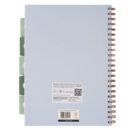 Kołozeszyt Strigo A4 Project Book Afryka pastelowo niebieski kratka