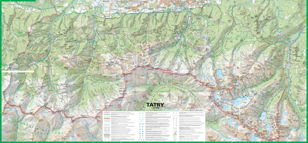 Tatry laminowana mapa turystyczna 1:27 000