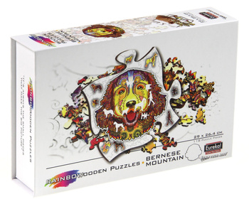 Puzzle 118 drewniane kolorowe Berneński Pies Pasterski
