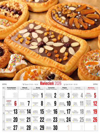 Kalendarz 2026 Kulinarny KSMS-2