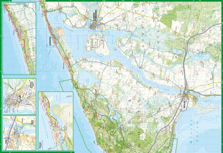 Wyspa Wolin 1:50 000 Woliński Park Narodowy mapa turystyczna laminat 2024