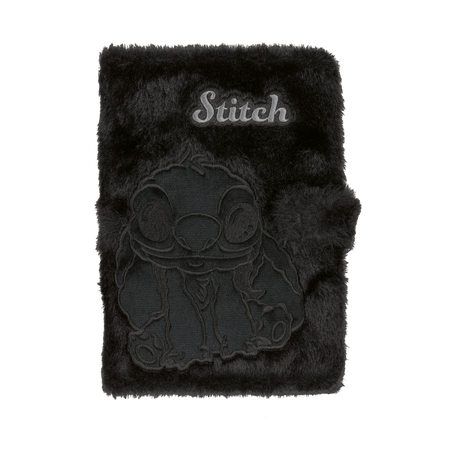 Notes A5 80k. Disney Fluffy Stitch black