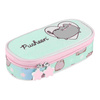 Piórnik saszetka usztywniona z wewnętrzną klapką Pusheen Mint