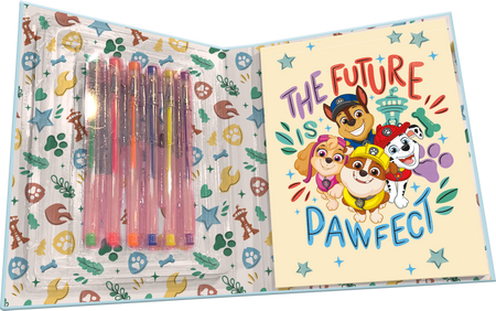Notatnik + długopisy żelowe 6 sztukm Paw Patrol PW19958