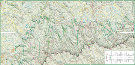 Drakensberg Ukhahlamba Park trekking map 1:100 000  laminat