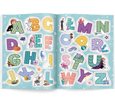Disney uczy Kraina lodu Alfabet do kolorowania UKOA-9301