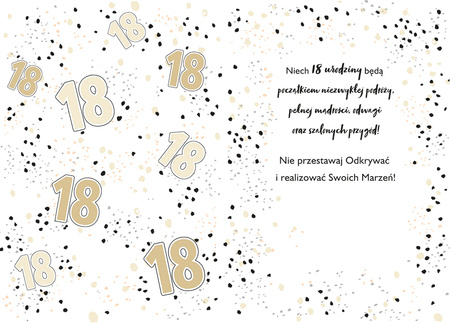 Karnet A5 18 Glamour White