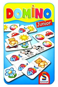 Gra Domino Junior w metalowej puszce